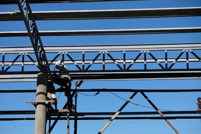 Steel erection work by Red Diamond Steel